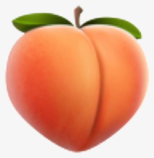 Peaches Peachy Emojis Iphoneemojis - Transparent Background Peach Emoji Png, Png Download, Free Download
