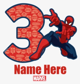 3 Rd Birthday Spiderman T Shirts , Png Download - Spider Man 5 Birthday, Transparent Png, Free Download