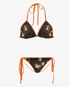 Fallen Leaves Custom Bikini Swimsuit - Guinea Pig In Bathing Suit, HD Png Download, Free Download