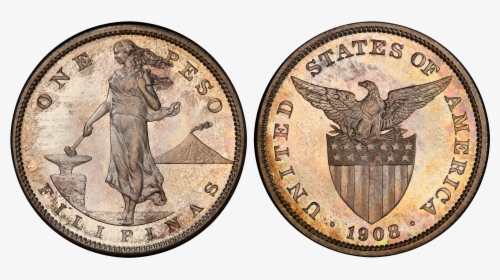 Transparent Pesos Png - 1908 S Us Philippines Peso Coin Value Price, Png Download, Free Download