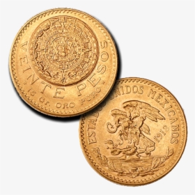 20 Pesos Mexican Gold Coin, HD Png Download, Free Download