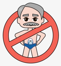 Cartoon Man In Budgie Smugglers, HD Png Download, Free Download