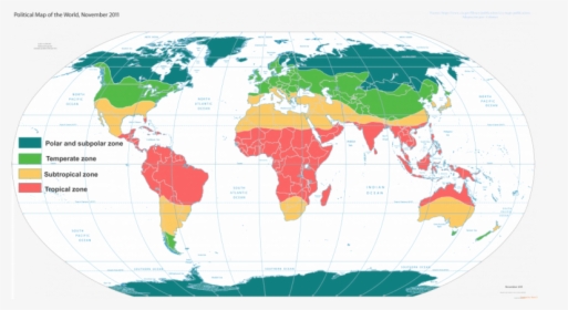 Download Climate Zones World Map - World Divided Into Two, HD Png Download, Free Download