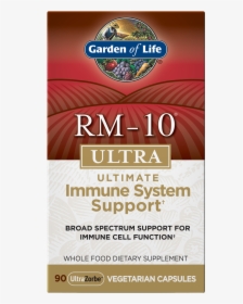 Rm 10 Ultra Immune System Support 90 Vegetarian Capsules"  - Garden Of Life, HD Png Download, Free Download