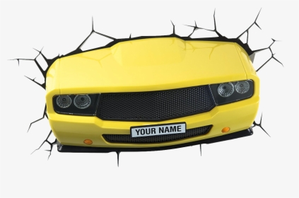 3d Light Fx 3d Muscle Car Light - 3d Fx Yellow Muscle Car, HD Png Download, Free Download