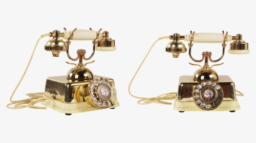 Old Phone, Phone, Link, Call, Vintage Telephone, Tube - Old Phone Gold Png, Transparent Png, Free Download