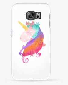 Case 3d Samsung Galaxy S6 Watercolor Unicorn - Ox, HD Png Download, Free Download