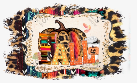 Fall Serape Cheetah Background - Fall Pumpkin Sublimation Design, HD Png Download, Free Download