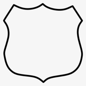 Badge Police Officer Sheriff Clip Art - Police Badge Outline Vector, HD Png Download, Free Download