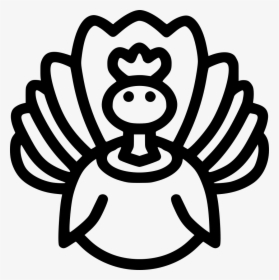 Turkey Thanksgiving Bird Poultry - Icono Pavo Png, Transparent Png, Free Download