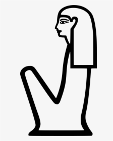 Hieroglylph Female Clip Art - Hieroglyph Woman, HD Png Download, Free Download