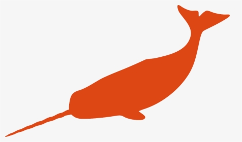 Narwhal Whale Fish Free Photo - Narwhal Silhouette Vector, HD Png Download, Free Download
