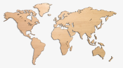 World Map Wall Wood, HD Png Download, Free Download
