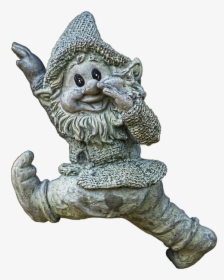 Dwarf, Gnome, Garden Gnome, Figure, Ceramic, Sculpture - Dwarf Statue Transparent, HD Png Download, Free Download