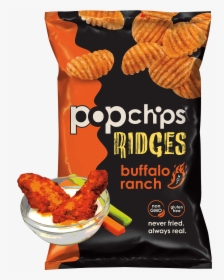 Potato Chips Clipart Ridged - Popchips Ridges Buffalo Ranch, HD Png Download, Free Download