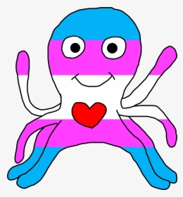 Made A Trans Octopus For Shirts, Hoodies And Many More, HD Png Download, Free Download