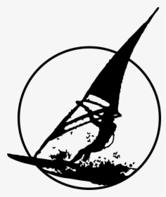 Windsurfing, Surfing, Wind, Sail, Sports, Silhouette - Water Sports Clip Arts, HD Png Download, Free Download