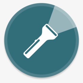 Flashlight Icon Circle , Png Download - Flashlight Button Png, Transparent Png, Free Download