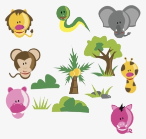 Tropical Okapi Animal Animals - Animales De La Selva Tropical Dibujos, HD Png Download, Free Download