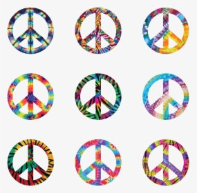 Peace Sign Tie Dye Sign Free Photo - Peace Sign, HD Png Download, Free Download