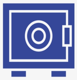 Safe Icon Blue - Circle, HD Png Download, Free Download