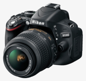 Digital Slr Camera Png Transparent Image - Nikon D5100, Png Download, Free Download