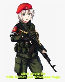 Russian Military Anime Girl, HD Png Download, Free Download