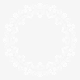 #whiteflowers #vinesandleaves #white #wreath #frame - Circle Lace Border Png, Transparent Png, Free Download