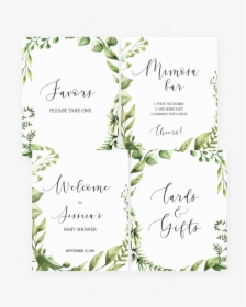 Watercolor Gold Leaves Baby Shower Table Signs Template Greenery Food Sign Instant Download BSI134 Printable Food Sign