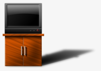 "flat - Tv On Table Clipart, HD Png Download, Free Download