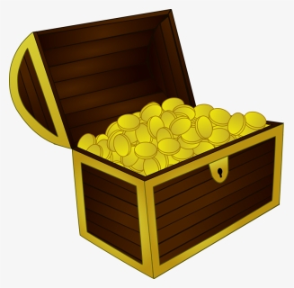 Yellow,clip Art,treasure,side Dish - Treasure Chest Clipart, HD Png Download, Free Download