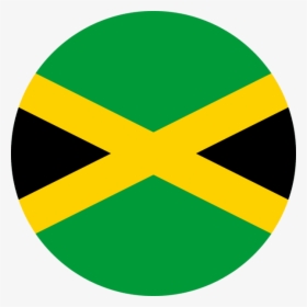 Jamaica Flag Round, HD Png Download, Free Download