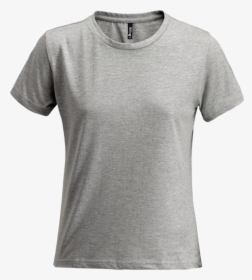 T-shirt,clothing,active - Grey Melange T Shirt Women, HD Png Download, Free Download