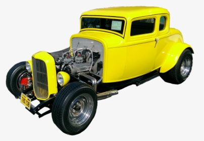 Automotive, Yellow, Classic Car, Engine, Tire - Antique Car, HD Png Download, Free Download