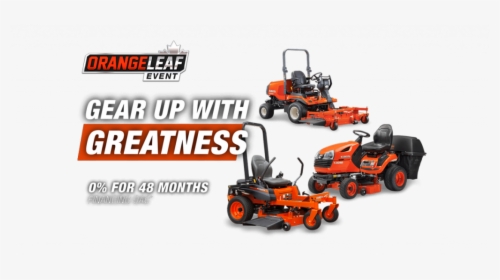 The Kubota Orange Leaf Event Is On Now Gear Up With - Kubota Z400 Png, Transparent Png, Free Download