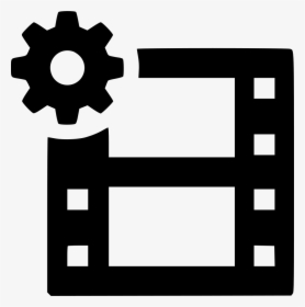 Film Strip Settings Cog - Png Video Creation Icon, Transparent Png, Free Download