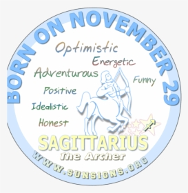 November 29 Zodiac Sign Sagittarius - Continuing Professional Development, HD Png Download, Free Download