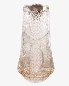 American Brilliant Cut Style Moulded Tall Glass Vase, HD Png Download, Free Download