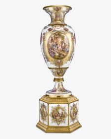 Kpm Porcelain Vase And Plinth, Monumental - Royal Vase Transparent Background, HD Png Download, Free Download