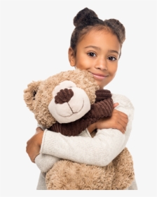 Kid Hugging Teddy Bear, HD Png Download, Free Download