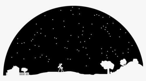Svg Star Sky Clipart Black And White - Night Clipart Black And White, HD Png Download, Free Download