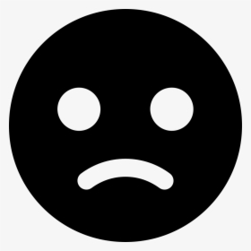 Not Satisfied - Black Sad Emoji Dp, HD Png Download, Free Download