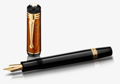 Fountains Pens And World Leaders Montblanc Schiller - Caneta De Escritor Png, Transparent Png, Free Download