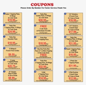 Brothers Pizza Menu Chicopee, HD Png Download, Free Download