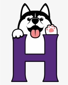 School Logo - Husky Dog Cartoon, HD Png Download, Free Download