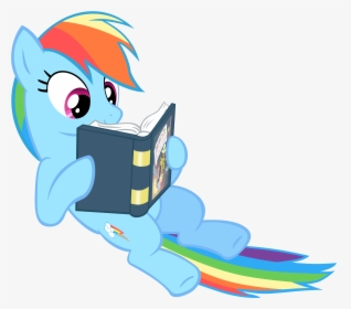 My Little Pony Rainbow Dash Reading, HD Png Download, Free Download