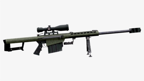 Barrett 50 Cal Sniper Rifle Transparent Background Hd Png Download Kindpng