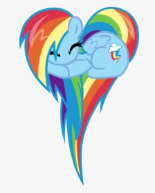 My Little Pony Rainbow Dash Heart, HD Png Download, Free Download