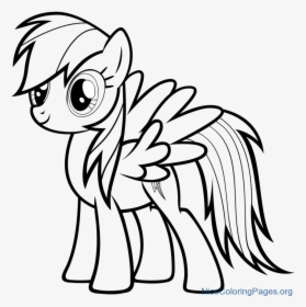 My Little Pony Rainbow Dash Coloring Pages, HD Png Download, Free Download