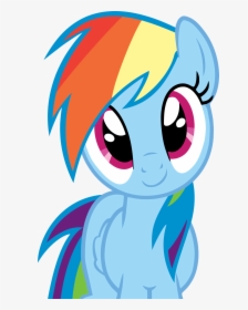 Rainbow Dash Innocent Smile By Rontoday - Rainbow Dash My Little Pony Face, HD Png Download, Free Download